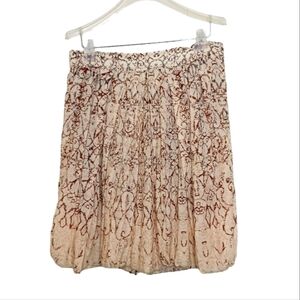 Elie Tahari Silk Blend Swingy Abstract Print Skirt Women's Sz 10